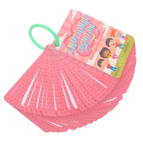 Toyvian 45 Stück Emotionale Bewusstseinskarte pädagogische Spiele Emotionales Lernspielzeug für Lernkarten für Gefühle Cartoon-Emotionskarte Feeling-Lernkarten Papier Colorful von Toyvian