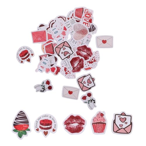 Toyvian 46st Valentinstag-handbuchdekoration Sammelalbum Accessoires Zum Valentinstag Partydekoration Zum Valentinstag Kit Für Schrottbuchungszubehör Scrapbook Dekorationen Aufkleber von Toyvian