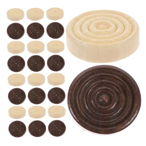 Toyvian 48 Stück Checker Brettspiele Bauern Schachprüfungsspiel Runde Holzsteine Spielchips Aus Holz Dame Brettspiel Dame Spielchips Zubehör Für Brettspiele Holz Hölzern von Toyvian