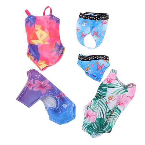 Toyvian 4Sätze Mini Badeanzug für Puppen Teiliges Sommerkleidung Outfit Puppenzubehör für Kreatives Strandmode für Kleine Puppen Toyvian 4Sätze Mini Badeanzug für Puppen Teiliges Sommerkleidung Outfit Puppenzubehör für Kreatives Strandmode für Kleine Puppen von Toyvian
