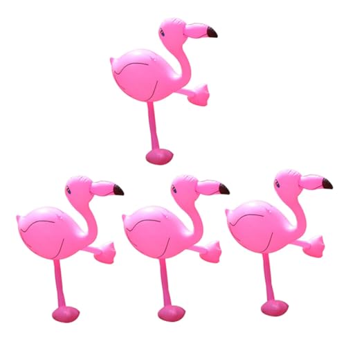 Toyvian 4Stücke Aufblasbare Flamingo Pool Dekorationen Wasserspielzeug für Outdoor Spiele Strandpartys Hochwertiges Leicht zu Transportieren von Toyvian