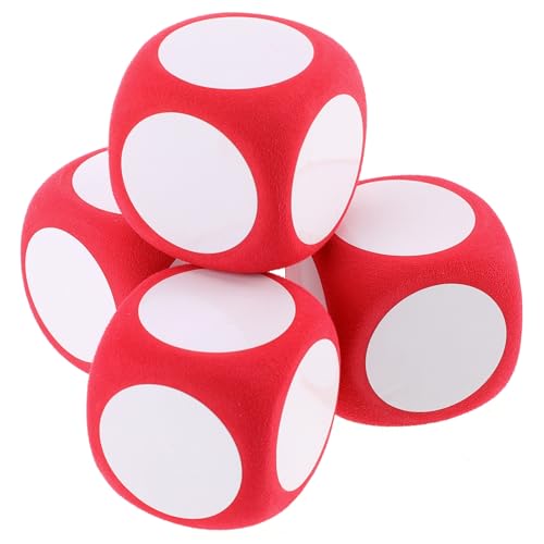 Toyvian 4Stücke DIY Schaumstoffwürfel Abwischbare Leere für Lernspiele Sicher und Langlebig für Klassenzimmer Partys und Familienunterhaltung von Toyvian