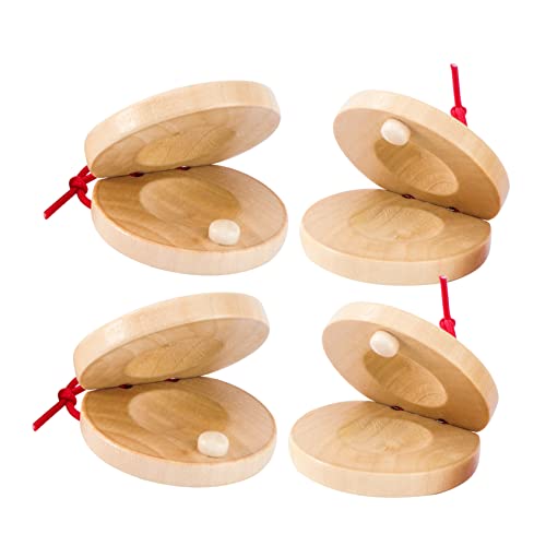 Toyvian 4Stücke Holzspielzeug Teiliges Percussion Instrumente für Frühe Bildung Lebendige Farben Leicht und Tragbar Fördert Musikalisches Talent und Rhythmus für Kleinkinder von Toyvian