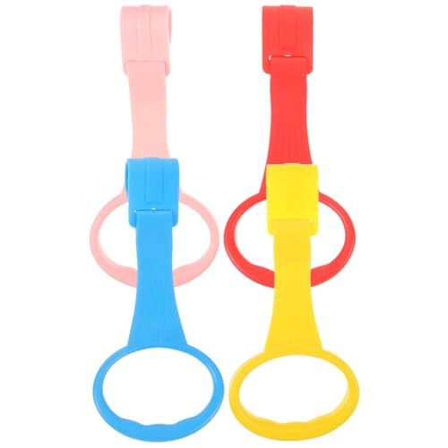 Toyvian 4Stücke Pull Ringe für Krippen Greifhilfe für Kinderbett Unterstützung Beim Stehen und Sichere und Einfache Installation für Neugeborene der Kindersicherung von Toyvian