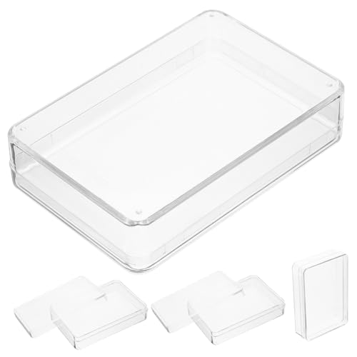 Toyvian 4Stücke Transparente Kunststoff Kartenboxen für Poker und Kartenspiele Aufbewahrungsetui mit Deckel für Spielkarten Perlen und Münzen Schützt vor Schäden Toyvian 4Stücke Transparente Kunststoff Kartenboxen für Poker und Kartenspiele Aufbewahrungsetui mit Deckel für Spielkarten Perlen und Münzen Schützt vor Schäden von Toyvian