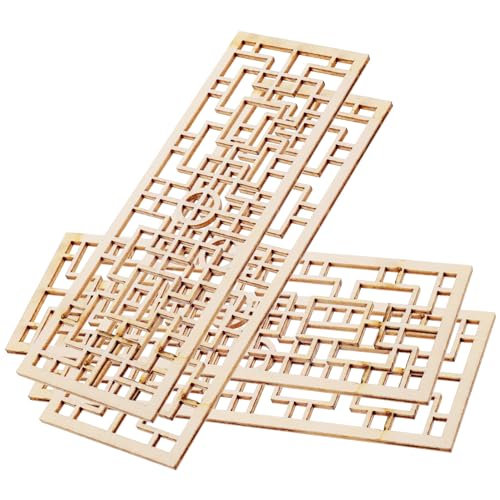 Toyvian 4pcs Miniatur-Bildschirm Mini-Bildschirm Puppenhaustüren -mini- -Bildschirm Puppenhausmöbel Puppenhaus-Bildschirm Möbelspielzeug Puppenmöbel Mini-raumteiler Holz von Toyvian