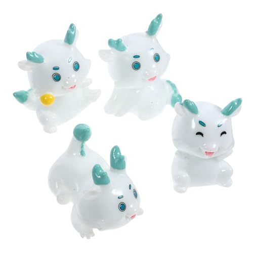 Toyvian 4stücke Mini-drachenfiguren Aus Harz Drachen-schreibtischdekoration Kreative Drachenfiguren Kleine Drachenstatuen Für Schreibtisch Miniatur-drachenstatuen Autoornament von Toyvian