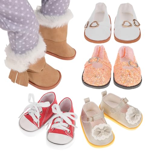 Toyvian 5 Paar Puppenschuhe Für 18 -Zoll -Puppen Enthalten Puppen -Leinwandschuhe Puppenstiefel Für 18 Zoll Puppen American Puppenzubehör Toyvian 5 Paar Puppenschuhe Für 18 -Zoll -Puppen Enthalten Puppen -Leinwandschuhe Puppenstiefel Für 18 Zoll Puppen American Puppenzubehör von Toyvian