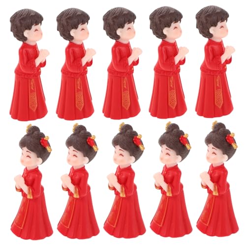 Toyvian 5 Paare Mikro-Landschaftsdekoration Kuchendekoration im chinesischen Stil chinesische hochzeitstorte topper Hochzeitspaar Figur Chinesische Ornamente Hochzeitsdekoration PVC rot Toyvian 5 Paare Mikro-Landschaftsdekoration Kuchendekoration im chinesischen Stil chinesische hochzeitstorte topper Hochzeitspaar Figur Chinesische Ornamente Hochzeitsdekoration PVC rot von Toyvian