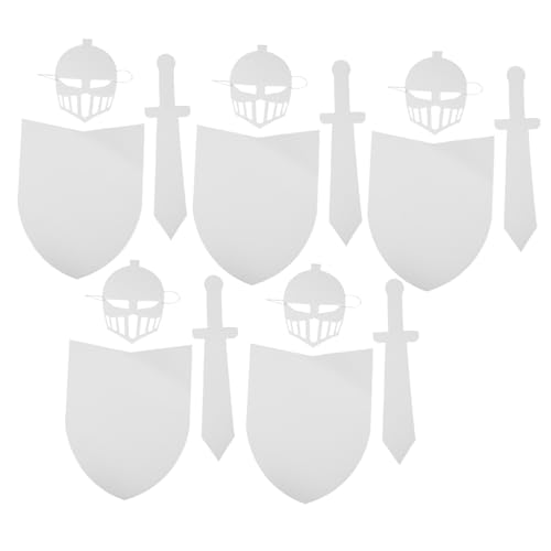 Toyvian 5 Sätze Bemalbare Pappschilde mit Maske und für DIY Bastelset für Halloween Kostüme Schulprojekte Familienaktivitäten Mittelalterliches Rollenspiel Robust und Leicht Toyvian 5 Sätze Bemalbare Pappschilde mit Maske und für DIY Bastelset für Halloween Kostüme Schulprojekte Familienaktivitäten Mittelalterliches Rollenspiel Robust und Leicht von Toyvian