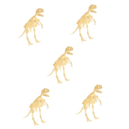 Toyvian 5 Sätze Dinosaurier-Skelettmodell Geschenke für Kinder Montagemodell Kinderspielzeug Knochen Dinosaurier-Spielzeug Dinosaurierspielzeug für Kinder gefesselt Statue schmücken 4d PVC von Toyvian