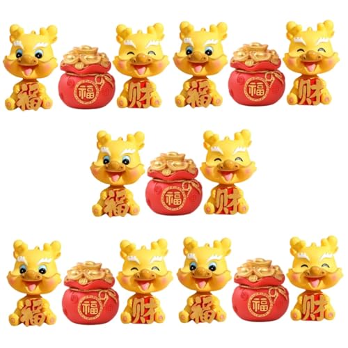 Toyvian 5 Sätze Kopfschüttelnde Harzpuppe Drache Miniatur Ornament Figur Z 3 Stück * 5 Toyvian 5 Sätze Kopfschüttelnde Harzpuppe Drache Miniatur Ornament Figur Z 3 Stück * 5 von Toyvian