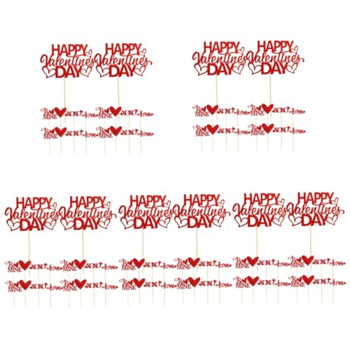 Toyvian 5 Sätze Kucheneinsätze Zum Valentinstag Party Dekorative Torteneinlagen Gefälligkeiten Für Hochzeitsfeiern Hochzeitstorte Dekoration Kuchendekor Hölzern Rot 50 Stück * 5 Toyvian 5 Sätze Kucheneinsätze Zum Valentinstag Party Dekorative Torteneinlagen Gefälligkeiten Für Hochzeitsfeiern Hochzeitstorte Dekoration Kuchendekor Hölzern Rot 50 Stück * 5 von Toyvian