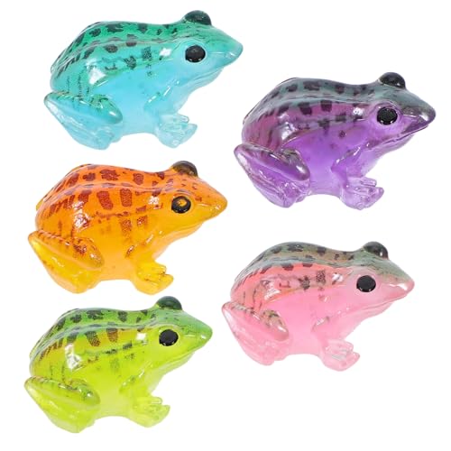 Toyvian 5 Sätze Miniatur Frosch Figuren Teiliges Widerstandsfähigem Harz Lustige Dekoration Für Schreibtisch Puppenhaus Und Minigarten Charmante Frosch Statuen Orange Blau Grün 5 Stück * 5 Toyvian 5 Sätze Miniatur Frosch Figuren Teiliges Widerstandsfähigem Harz Lustige Dekoration Für Schreibtisch Puppenhaus Und Minigarten Charmante Frosch Statuen Orange Blau Grün 5 Stück * 5 von Toyvian