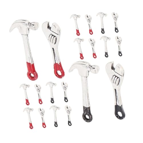 Toyvian 5 Sätze Puppenhausreparaturwerkzeug Dollhouse Crafting Tools Multifunktionales winziges Werkzeug Puppenhaus-Mini-Werkzeuge Dollhouse Hammer -Werkzeuge Aluminiumlegierung von Toyvian