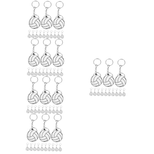 Toyvian 5 Sätze Teiliges Pvc Volleyball Schlüsselanhänger Sportliche Schlüsselringe Für Taschen Und Partydekoration Für Und Kindergeburtstage 16 Stücke * 5 von Toyvian