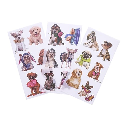 Toyvian Elegante 3 Stücke/kit Hund Muster Aufkleber Vintage Scrapbook Aufkleber Für Journal Tagebuch Toyvian Elegante 3 Stücke/kit Hund Muster Aufkleber Vintage Scrapbook Aufkleber Für Journal Tagebuch von Toyvian