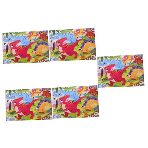 Toyvian 5 Sätze Kinderpuzzle Puzzles Für Kleinkinder Im Alter Von 1-3 Jahren Spielzeug Für Jungen Ozean-Puzzle Tierisches Spielzeug Gewebte Armbänder Mädchen Spielzeug Papier Requisiten von Toyvian