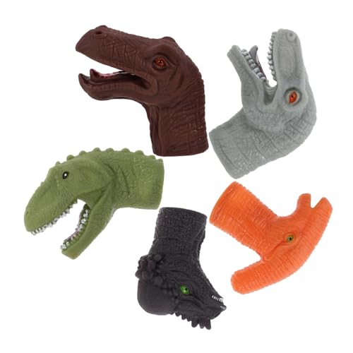 Toyvian 5 Stück Dinosaurier Fingerpuppen Teilig Flexible Handpuppen aus Sicherem Material für Geschichtenerzählen Rollenspiel Eltern Junge Mädchen Bindung Toyvian 5 Stück Dinosaurier Fingerpuppen Teilig Flexible Handpuppen aus Sicherem Material für Geschichtenerzählen Rollenspiel Eltern Junge Mädchen Bindung von Toyvian