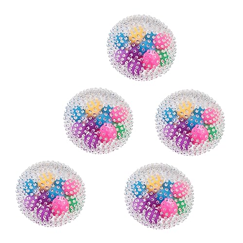 Toyvian 5 Stück Entlüftungskugel Drücken Kleinkindergeschenk Bälle Zum Stressabbau -Material Colorful von Toyvian
