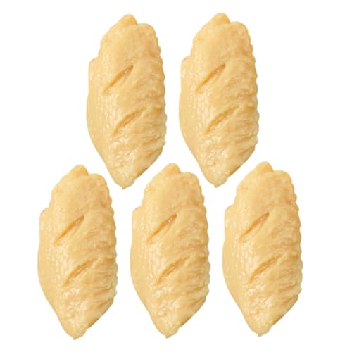 Toyvian 5 Stück Entzückender Hühnerflügel Für Künstlich Hühnerornamente Stütze Nur Dein Muss Simulieren Verschleißfestes Lebensmittelmodell Simulierter Hühnerflügel PVC Toyvian 5 Stück Entzückender Hühnerflügel Für Künstlich Hühnerornamente Stütze Nur Dein Muss Simulieren Verschleißfestes Lebensmittelmodell Simulierter Hühnerflügel PVC von Toyvian