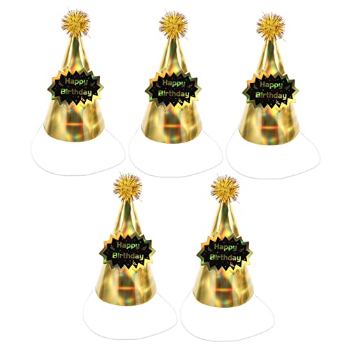 Toyvian 5 Stück Geburtstagshüte mit Haarball Papierparty Hüte für Kindergeburtstagsfeiern Süße Kopfbedeckungen für Unvergessliche Feiern Toyvian 5 Stück Geburtstagshüte mit Haarball Papierparty Hüte für Kindergeburtstagsfeiern Süße Kopfbedeckungen für Unvergessliche Feiern von Toyvian