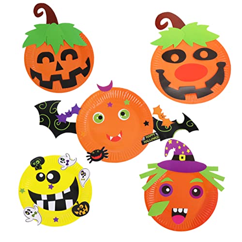Toyvian 5 Stück Halloween Fun Cartoon Papp Teller Aufkleber Aus Pappteller Aufkleber Für Pappteller Zum Selbermachen Pappteller Handwerkskunst DIY Handgemachtes Material Papier Toyvian 5 Stück Halloween Fun Cartoon Papp Teller Aufkleber Aus Pappteller Aufkleber Für Pappteller Zum Selbermachen Pappteller Handwerkskunst DIY Handgemachtes Material Papier von Toyvian