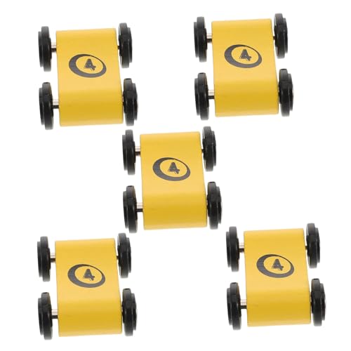 Toyvian 5 Stück Holz LKW Für Holz Rennauto Holzauto Spiel Kleine Autos Auto Für Kleinkinder Rennautos Spielzeugauto Holzspielzeug Miniatur Rennstrecken Holzauto Gelb von Toyvian