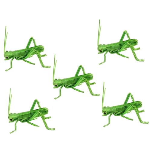 Toyvian 5 Stück Insektenschmuck Heuschreckenfigur Aluminium Insektendekor Insektenfiguren Schreibtisch Dekoration Animal Figures Simulation realistischer Figuren Erkennungsmodell Green Toyvian 5 Stück Insektenschmuck Heuschreckenfigur Aluminium Insektendekor Insektenfiguren Schreibtisch Dekoration Animal Figures Simulation realistischer Figuren Erkennungsmodell Green von Toyvian