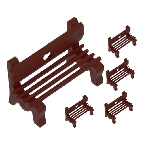 Toyvian 5stücke Miniature Bench Teilig Realistische Mini Parkbänke Für Dioramen Und Fotografie Dekorative Miniaturmöbel Für Puppenhäuser Und Landschaftsgestaltung von Toyvian