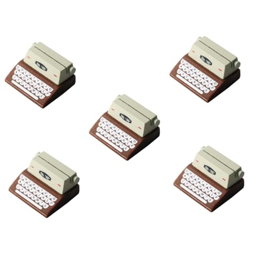 Toyvian 5 Stück Mini Schreibmaschine Pendel Holz Zubehör Kasse von Toyvian