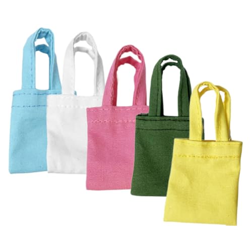 Toyvian 5 Stück Mini-puppentaschen, Kleine Puppentaschen, Dekorative Leinentaschen, Miniaturtaschen Toyvian 5 Stück Mini-puppentaschen, Kleine Puppentaschen, Dekorative Leinentaschen, Miniaturtaschen von Toyvian