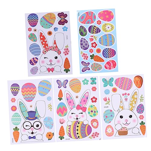 Toyvian 5stücke Teiliges Bunte Ostern Aufkleber Für Fenster Und Wände Abnehmbare Osterdekoration Mit Hase Und Eiern Für Fröhliche Festtagsgestaltung Toyvian 5stücke Teiliges Bunte Ostern Aufkleber Für Fenster Und Wände Abnehmbare Osterdekoration Mit Hase Und Eiern Für Fröhliche Festtagsgestaltung von Toyvian