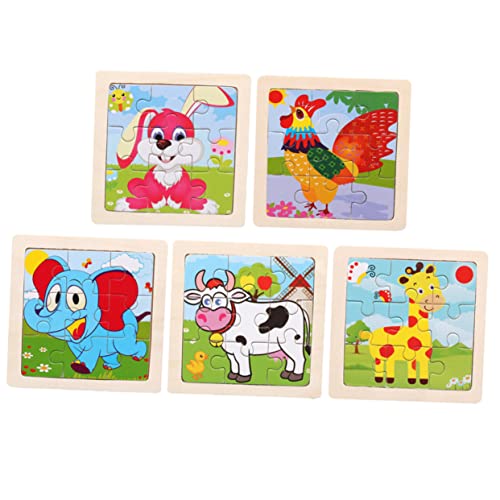 Toyvian 5 Stück Pädagogisches Puzzle- Aus Holz Hölzern Toyvian 5 Stück Pädagogisches Puzzle- Aus Holz Hölzern von Toyvian