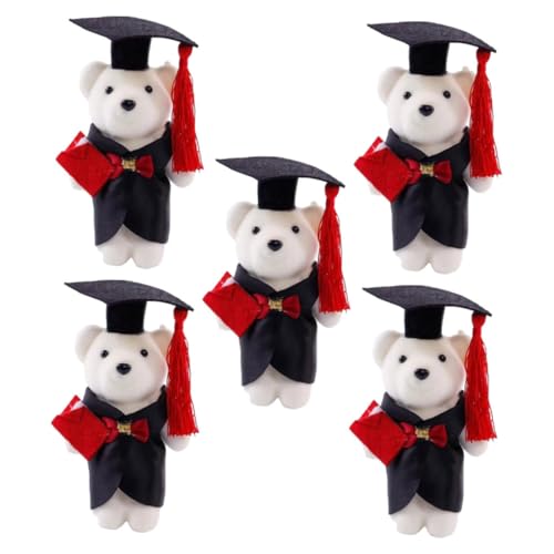 Toyvian 5 Stück Puppe für die Abschlusssaison Little Bear Dekoration Geschenkidee schwimmblase dekoringe spielzeuge weiche, Flauschige Puppe abschluss ausgestopfte bären Polyester Toyvian 5 Stück Puppe für die Abschlusssaison Little Bear Dekoration Geschenkidee schwimmblase dekoringe spielzeuge weiche, Flauschige Puppe abschluss ausgestopfte bären Polyester von Toyvian