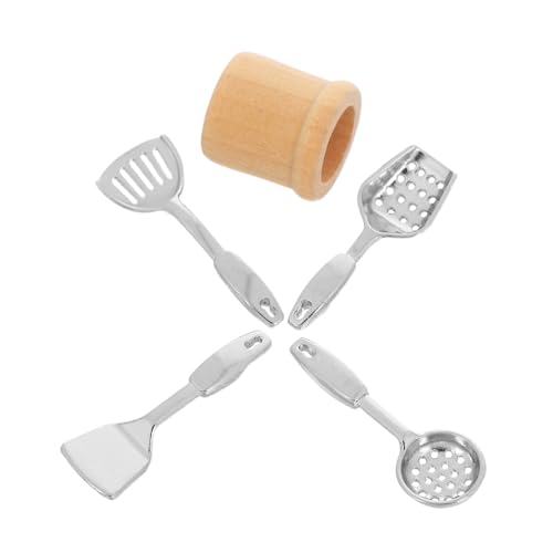 Toyvian 5 Stück Puppenhaus Kochutensilien Detailgetreue Miniaturküchenmöbel für Sammler Mikro Szenen und Rollenspiele von Toyvian