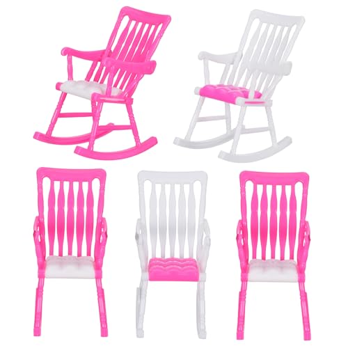 Toyvian 5 Stück Puppenstuhl Mini-zubehör Für Mini-schaukelstuhl Stuhl Für Rollenspiele Rosa Toyvian 5 Stück Puppenstuhl Mini-zubehör Für Mini-schaukelstuhl Stuhl Für Rollenspiele Rosa von Toyvian