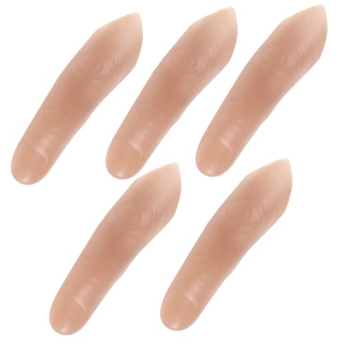 Toyvian 5 Stück Realistische Fake Finger Set mit Hoher Simulation für Bühnenauftritte Cosplay und Theater Vielseitige Prothese Finger Requisiten für Zaubertricks und Filmaufnahmen Toyvian 5 Stück Realistische Fake Finger Set mit Hoher Simulation für Bühnenauftritte Cosplay und Theater Vielseitige Prothese Finger Requisiten für Zaubertricks und Filmaufnahmen von Toyvian