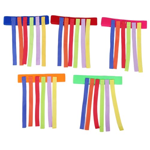 Toyvian 5 Stück Sensory Training Tail Game Belt für Kindergarten Park und Garten Koordination Familienparty von Toyvian