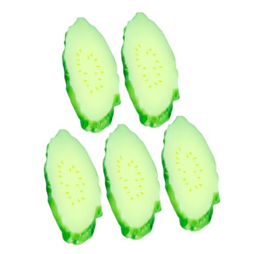 Toyvian 5 Stücke Gurke Mini Simulation Gurke Scheibe Modell Faux Scheiben Geschnitten Gurke Prop Toyvian 5 Stücke Gurke Mini Simulation Gurke Scheibe Modell Faux Scheiben Geschnitten Gurke Prop von Toyvian