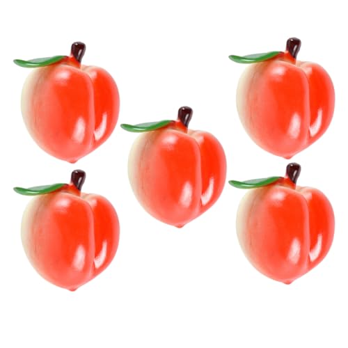 Toyvian 5 Stück Simulierte PVC-pfirsich-Modelle, Dekoratives Kinderspielzeug, Realistische Kleine Pfirsich-dekore Toyvian 5 Stück Simulierte PVC-pfirsich-Modelle, Dekoratives Kinderspielzeug, Realistische Kleine Pfirsich-dekore von Toyvian