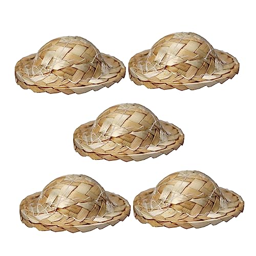 Toyvian 5 Stück Strohhut Mini Rand Bausatz Puppenhauszubehör Kleine Hausmöbel Möbel Für Puppenhaus Kleiner Haushut Puppenhaus-Hut Puppenhausverzierungen Kleines Hauszubehör Khaki Gras Toyvian 5 Stück Strohhut Mini Rand Bausatz Puppenhauszubehör Kleine Hausmöbel Möbel Für Puppenhaus Kleiner Haushut Puppenhaus-Hut Puppenhausverzierungen Kleines Hauszubehör Khaki Gras von Toyvian
