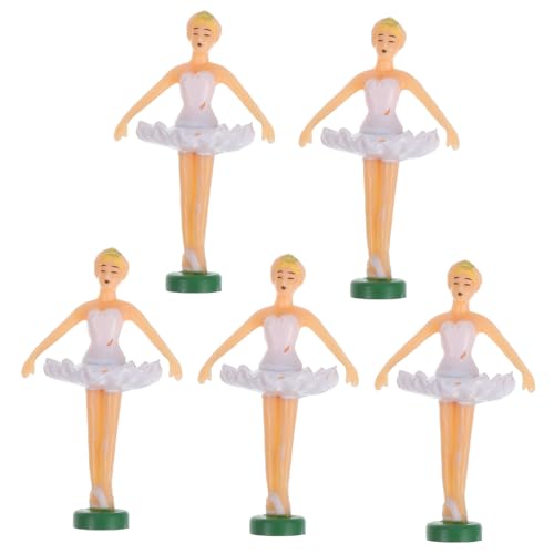 Toyvian 5 Stück Teiliges Balletttänzer Puppen Deko für Spieluhr Prinzessin Figurine mit Elegantem Rock Langlebig und Sicher für Sammler und zur Musikbox Verschönerung von Toyvian