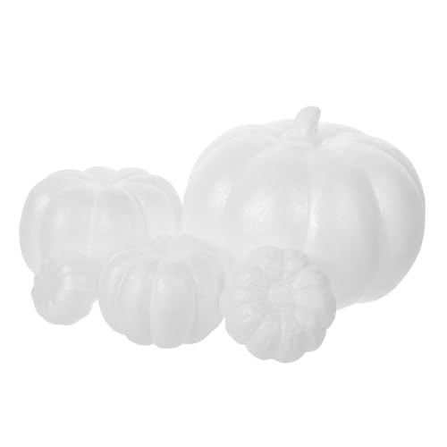 Toyvian 5 Stück Teiliges DIY Kürbis Bastelset für Weiße Schaumstoff Kürbis Modelle zum Bemalen Leicht Sicher Umweltfreundlich Kreatives Halloween und Herbstdekor Fördert Fantasie und Toyvian 5 Stück Teiliges DIY Kürbis Bastelset für Weiße Schaumstoff Kürbis Modelle zum Bemalen Leicht Sicher Umweltfreundlich Kreatives Halloween und Herbstdekor Fördert Fantasie und von Toyvian
