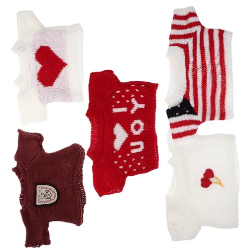 Toyvian 5 Stück Teiliges Kompakte Plüschspielzeug Bärenkleidung Austauschbare Puppenkostüme aus Weichem Material Handgefertigte Pullover für Puppenhaus Dekoration Kreative und Langlebige Toyvian 5 Stück Teiliges Kompakte Plüschspielzeug Bärenkleidung Austauschbare Puppenkostüme aus Weichem Material Handgefertigte Pullover für Puppenhaus Dekoration Kreative und Langlebige von Toyvian