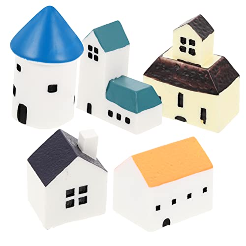 Toyvian 5 Stück Teiliges Kreativen Harzminiaturen Niedliche Kleine Hausornamente für Garten DIY Landschaftsdekoration und Wohnaccessoires Toyvian 5 Stück Teiliges Kreativen Harzminiaturen Niedliche Kleine Hausornamente für Garten DIY Landschaftsdekoration und Wohnaccessoires von Toyvian