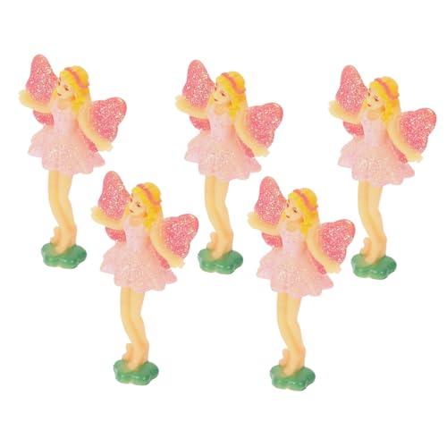 Toyvian 5 Stück Teiliges Musikbox Ballett Figurinen Farbenfrohe Tanzende Balletttänzer Puppen Zauberhafte Musikbox Accessoires für Sammler von Toyvian