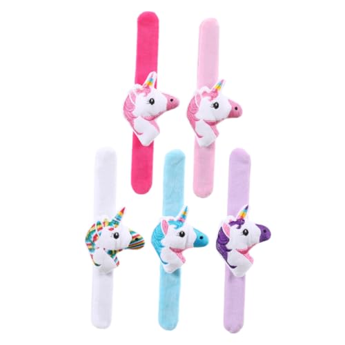 Toyvian 5stücke Plüsch-schlagarmband Cartoon Einhorn Slap Band Tier Armband Party Zubehör Schlagarmband Dekoration Gemischte Farbe Junge Mädchen Toyvian 5stücke Plüsch-schlagarmband Cartoon Einhorn Slap Band Tier Armband Party Zubehör Schlagarmband Dekoration Gemischte Farbe Junge Mädchen von Toyvian