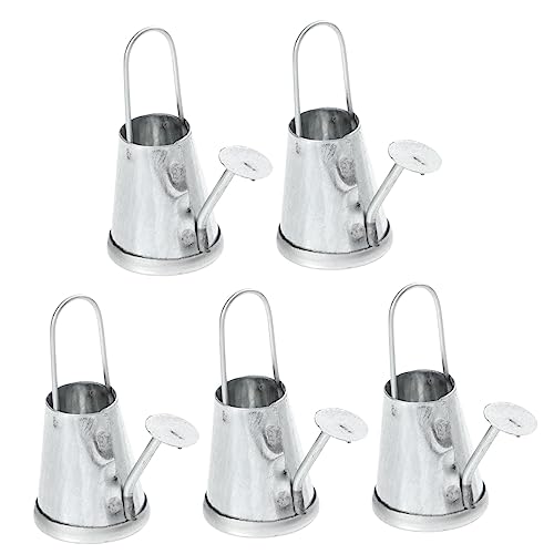 Toyvian 5 Stück Wasserkocher Micro Landschaft drinnen Miniatur Botanisches Vintage Mini-Gießkannen Krug puppenhauszubehör Mini Hauswasserkocher Mini-Gartendekoration Eisen Silver Toyvian 5 Stück Wasserkocher Micro Landschaft drinnen Miniatur Botanisches Vintage Mini-Gießkannen Krug puppenhauszubehör Mini Hauswasserkocher Mini-Gartendekoration Eisen Silver von Toyvian