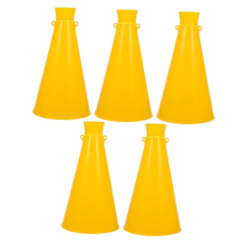 Toyvian 5 Stück jubelndes Horn lautsprecher partyzubehör Jubeltröte Hornspielzeug Geräuschemacher Party-Jubelhörner Jubelnde Requisiten Spielzubehör für Fans Megaphone Abs Yellow Toyvian 5 Stück jubelndes Horn lautsprecher partyzubehör Jubeltröte Hornspielzeug Geräuschemacher Party-Jubelhörner Jubelnde Requisiten Spielzubehör für Fans Megaphone Abs Yellow von Toyvian